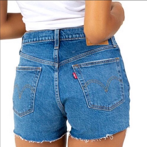 Levi’s 501’s High Rise Button Fly Denim Shorts - Picture 4 of 7